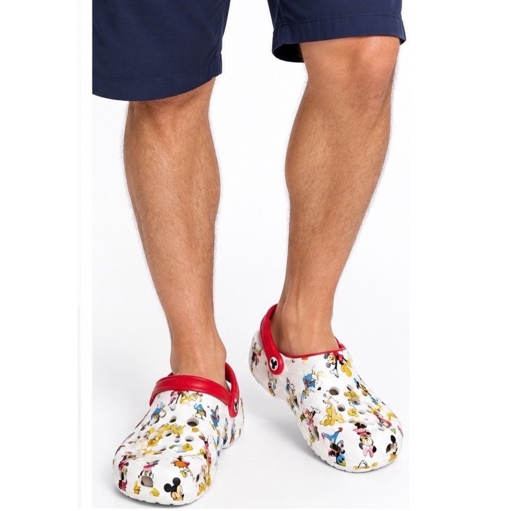 Crocs Baya Clog Disney Mickey and Friends White Red M13 NEW Casual Travel 118-06